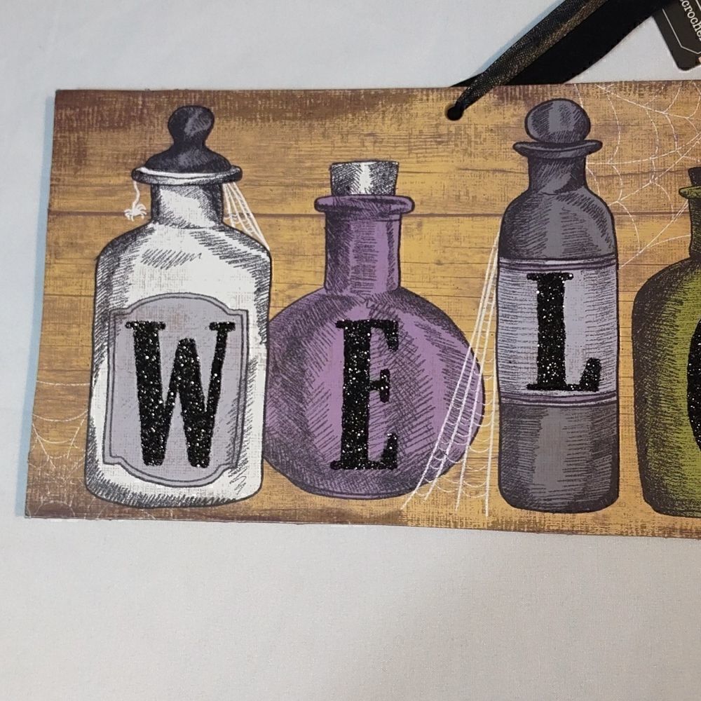 Halloween "Poison Bottle" Welcome Sign - Picture 2 of 4